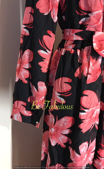Shiffon jurken bloem print