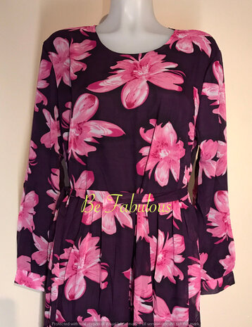 Shiffon jurken bloem print