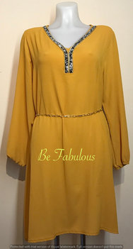 Shiffon tuniek met V hals